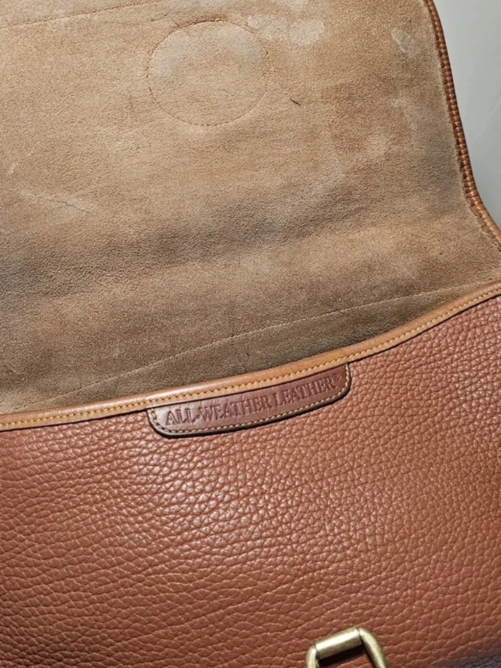 Vintage Dooney & Bourke All Weather Leather Shoulder Crossbody Bag made in USA